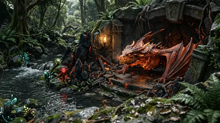 Dragón elemental sobrevolando la grieta del invocador en League of Legends